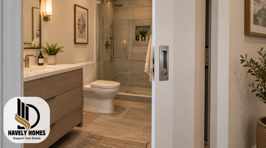 bathroom pocket doors