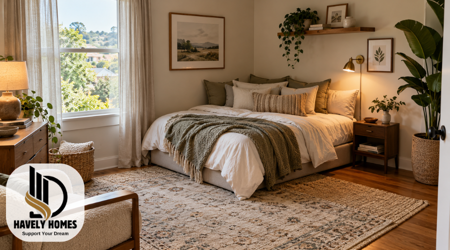bed in corner