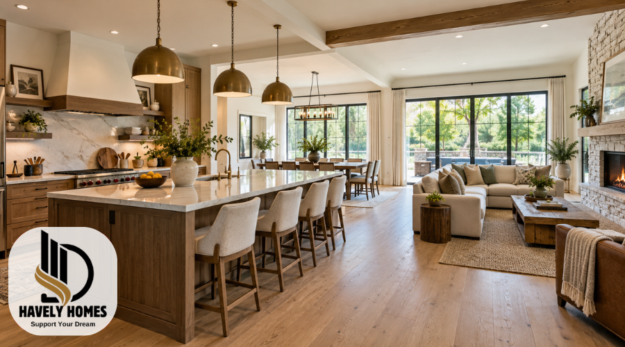 open concept kitchen