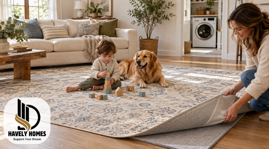 tumble machine washable area rug kid & pet friendly
